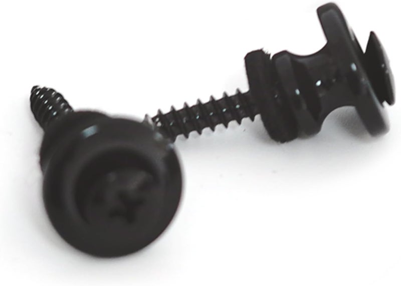 guyker Strap Locks Buttons, (1 Pair) Zinc Alloy Security Straplock Quick Release Strap Retainer System for Electric Acoustic Folk Guitar, Bass, Ukulele Replacement Part (GE001, Black) - Image 2